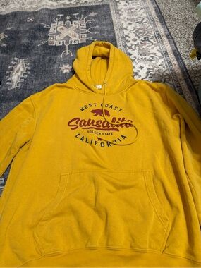 Sausalito Golden State Hooded Sweatshirt - Mustard Yellow